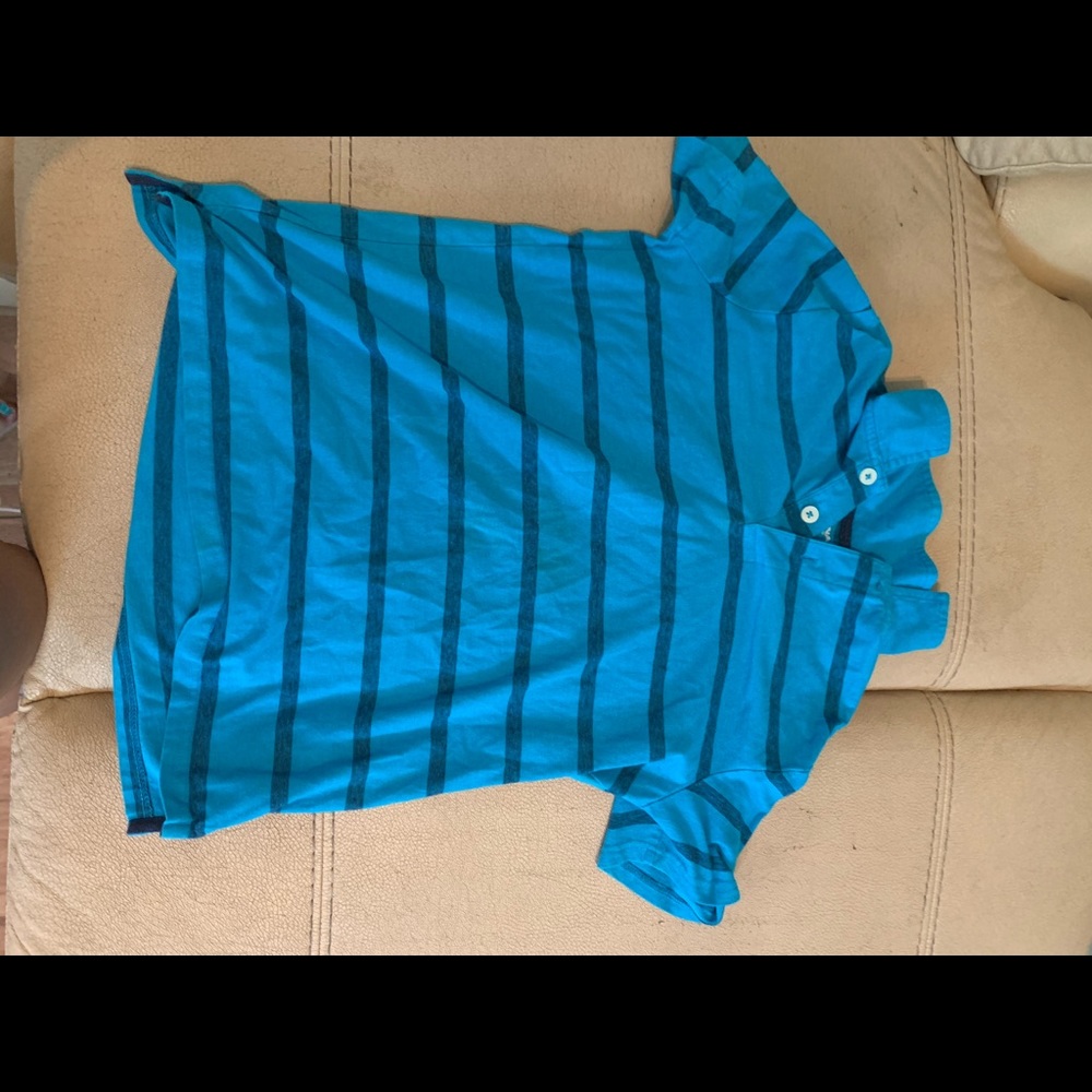 Boys striped collared T-shirt